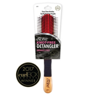 EVOLVE KNOT-FREE DETANGLER BRUSH W/ BAMBOO HANDLE - Textured Tech