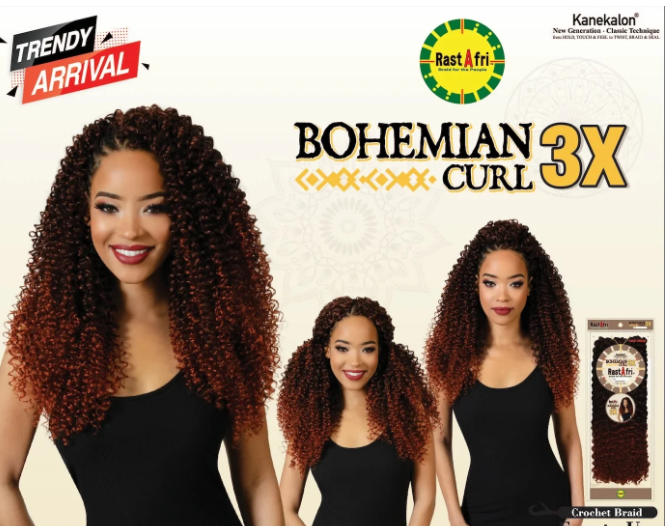 RASTAFRI BOHEMIAN CURL 3X- 18''