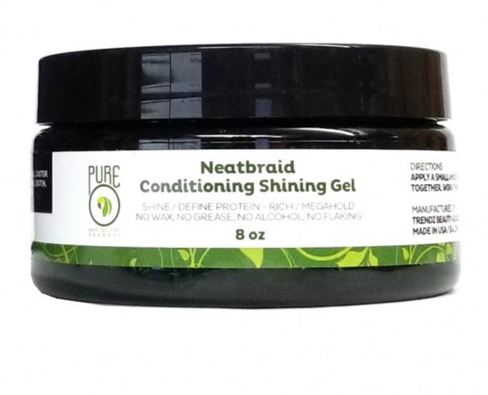 Pure O Hair Solution NeatBraid Conditioning Shining Gel, 16 Oz