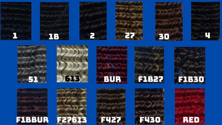 JAZZWAVE ANNA COLLECTION HUMAN HAIR BLEND BRAIDING HAIR - DEEP BULK 18" - Textured Tech