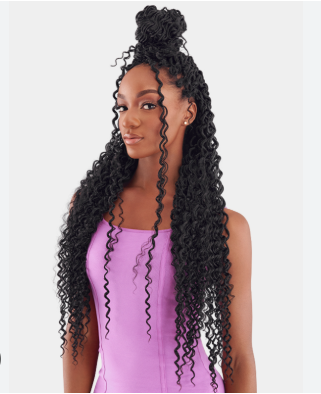 Vivace XPERTS Pre-Looped Crochet Braid 45 Strands 3X Boho Curly Locs 24"