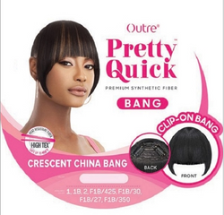 PRETTY QUICK BANG - CRESCENT CHINA BANG #1B