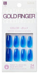 KISS GOLD FINGER JELLY COLOR NAILS - Textured Tech