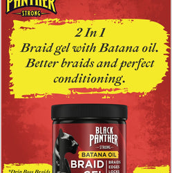 BLACK PANTHER BATANA OIL BRAID GEL 4oz 2-IN-1 BRAID & CONDITION