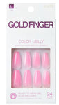 KISS GOLD FINGER JELLY COLOR NAILS - Textured Tech