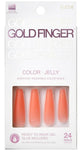 KISS GOLD FINGER JELLY COLOR NAILS - Textured Tech