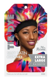 MS. REMI SILKY SATIN EXTRA LARGE BONNET- TIE DYE - Textured Tech