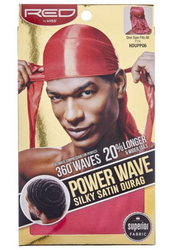 RED by Kiss Silky Satin Durag Premium Smooth Silky Durag for Men & Women  360 Waves Headwraps (Grey)