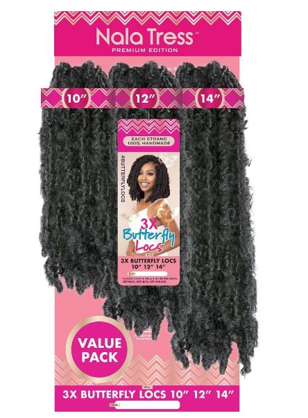 28' 10 Strands/Pack Synthetic Extension Butterfly Locs Crochet