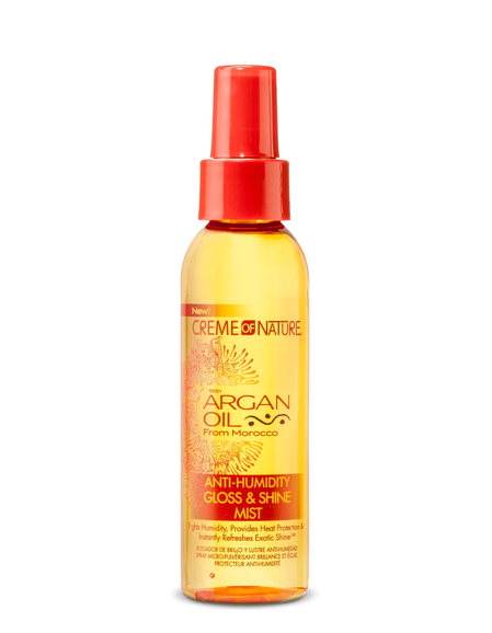 CREME OF NATURE ARGAN OIL ANTI HUMIDITY GLOSS & SHINE MIST 4OZ