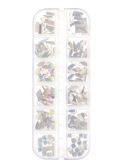 KISS MULTI SHAPE NAIL RHINESTONES - Textured Tech